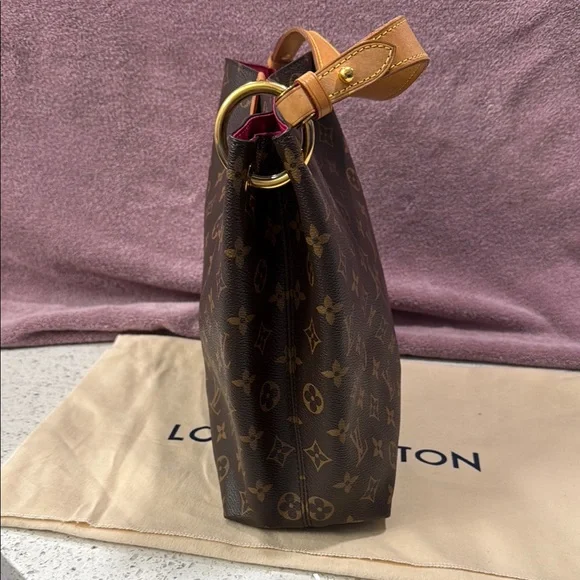 Louis Vuitton Brown Monogram Shoulder Bag - Picture 2 of 5